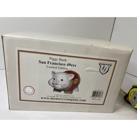 NFL San Francisco 49Ers Team Ceramic Piggy Bank: Buy Online  San Francisco 49ers Piggy Bank Limited Edition‎ 2003 Vintage NFL Football Team